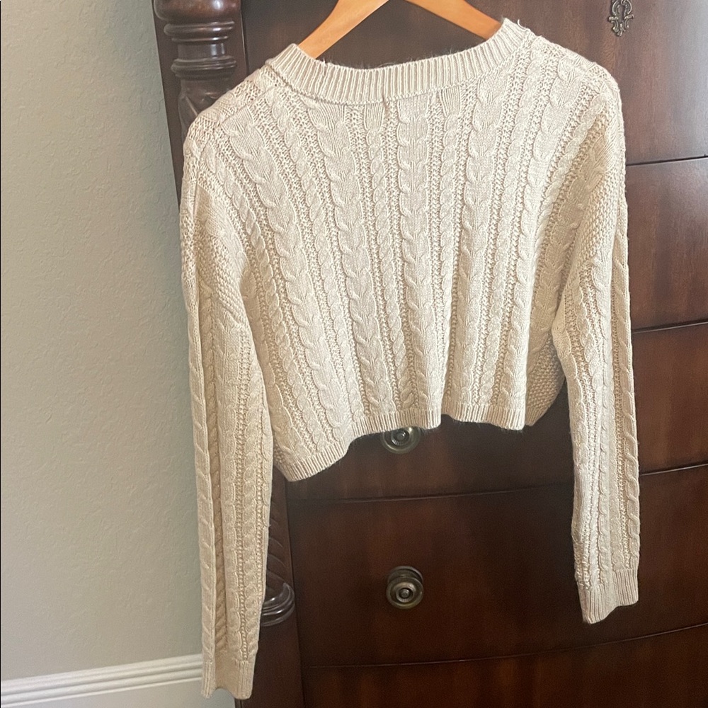 Streetwear Society Beige Cable Knit Sweater - Picture 3 of 3